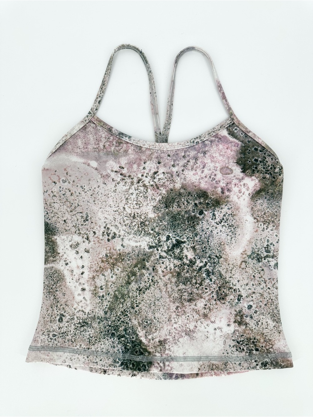Lululemon Power Y Tank *Luon Sugar Crush Multi Crop